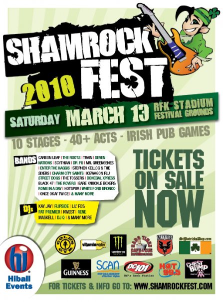Shamrockfest 2010 at RFK Stadium in Washington DC hosted by Hiball events